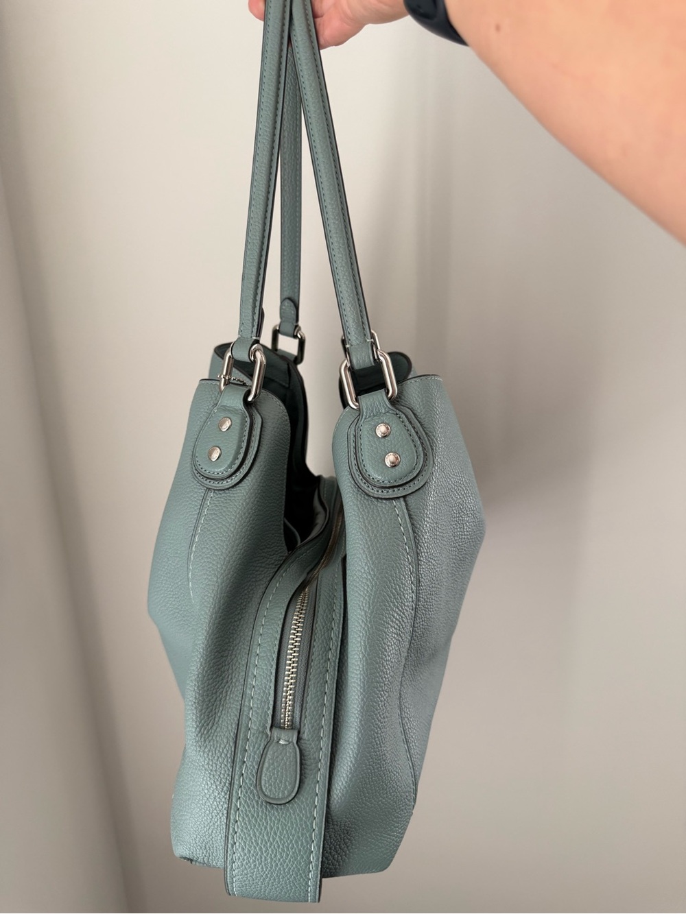 Coach Edie 31 Pebbled Leather Shoulder Bag - Picture 3 of 12